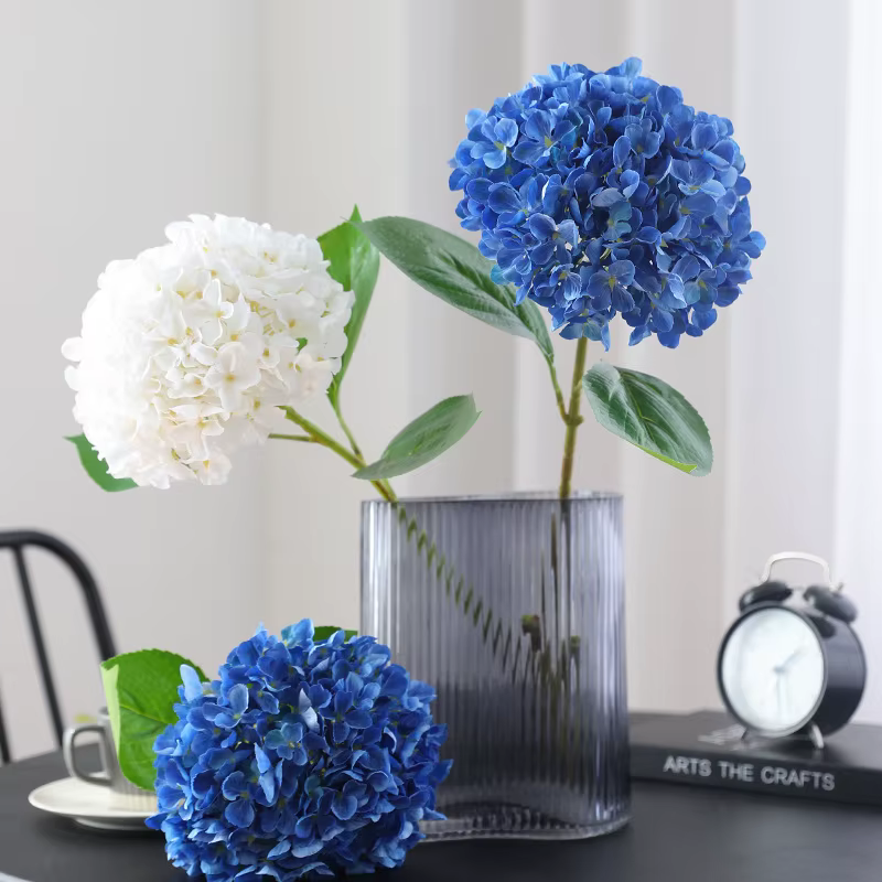 Beaux fleurs artificielles en soie 58cm