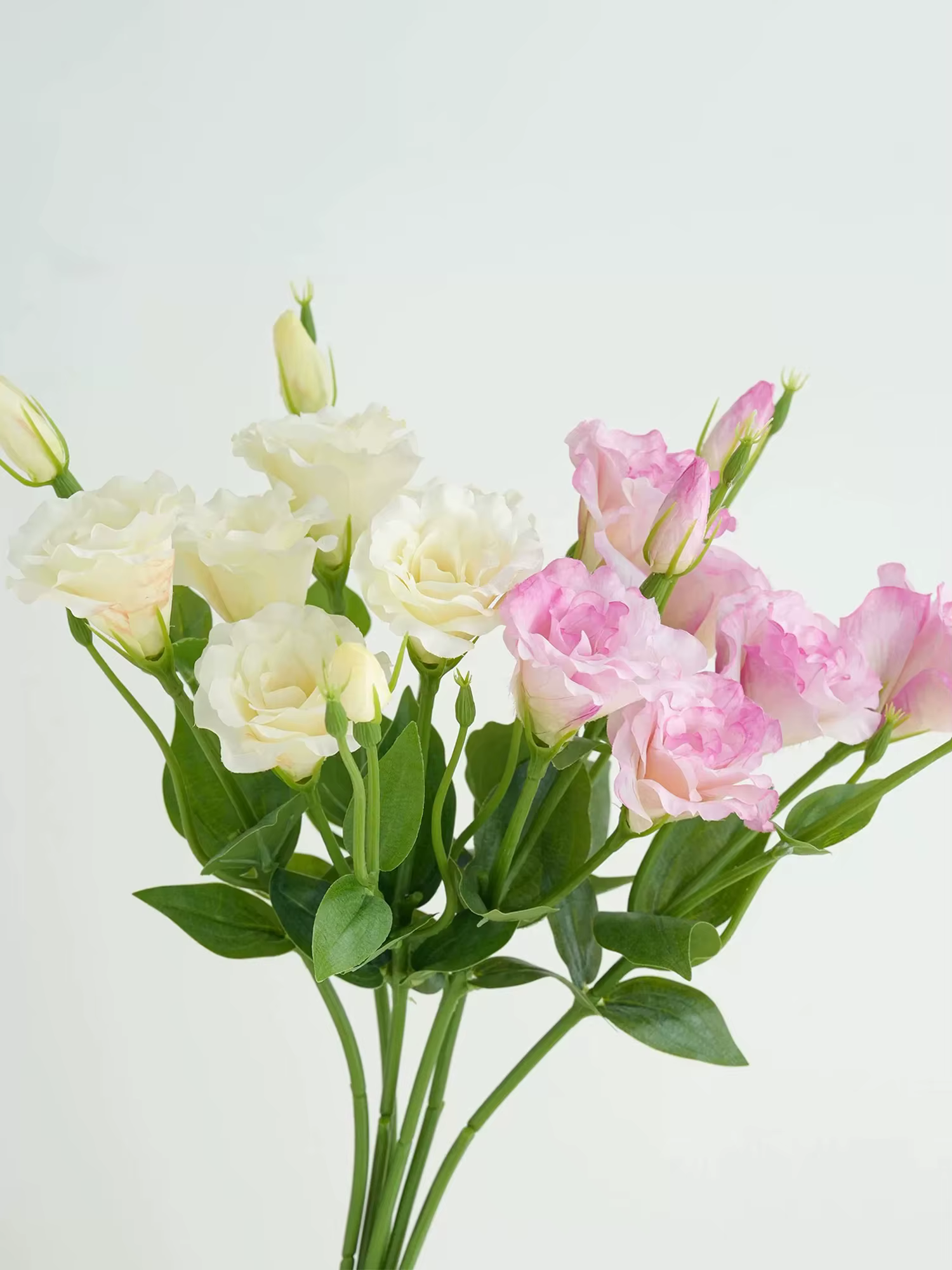 Fleurs artificielles de lisianthus blanches