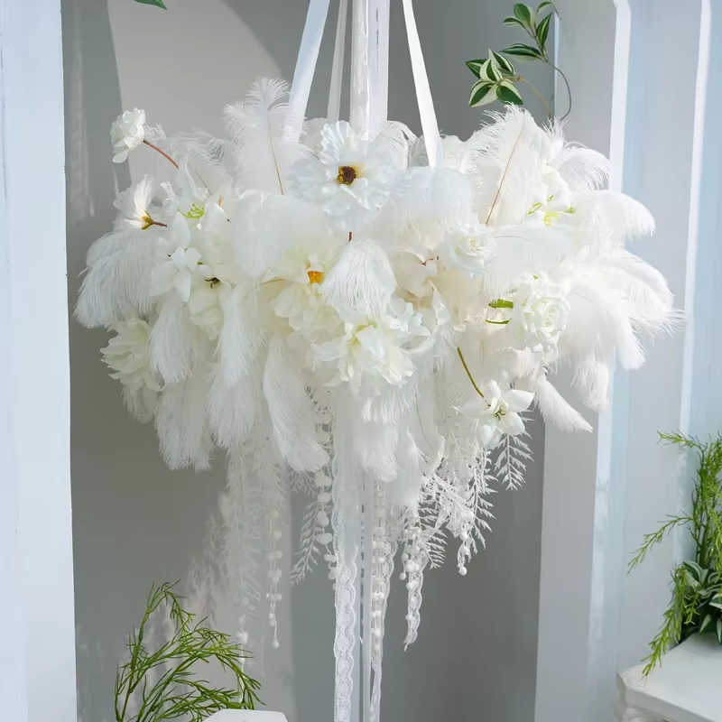 Brume de plumes blanches pures de luxe