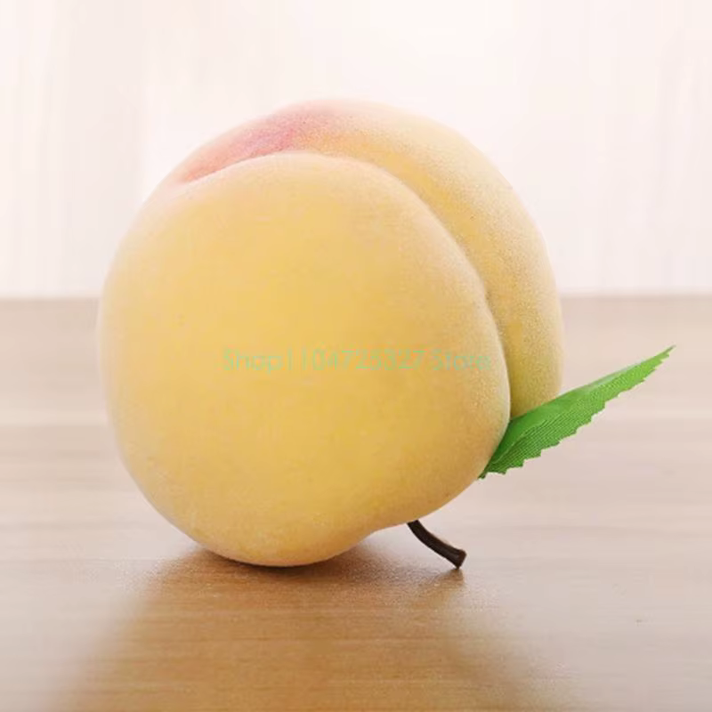 2pcs Fruits pêche aux pêches artificielles décoration domestique les centres table