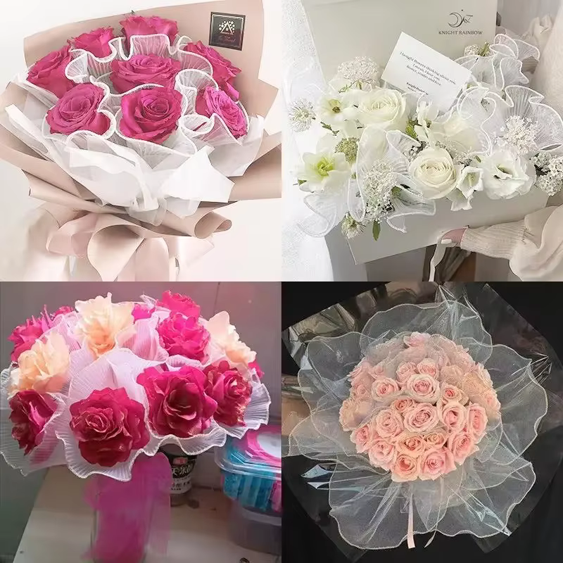 Papier d'emballage de fleurs 28cm x 4yard