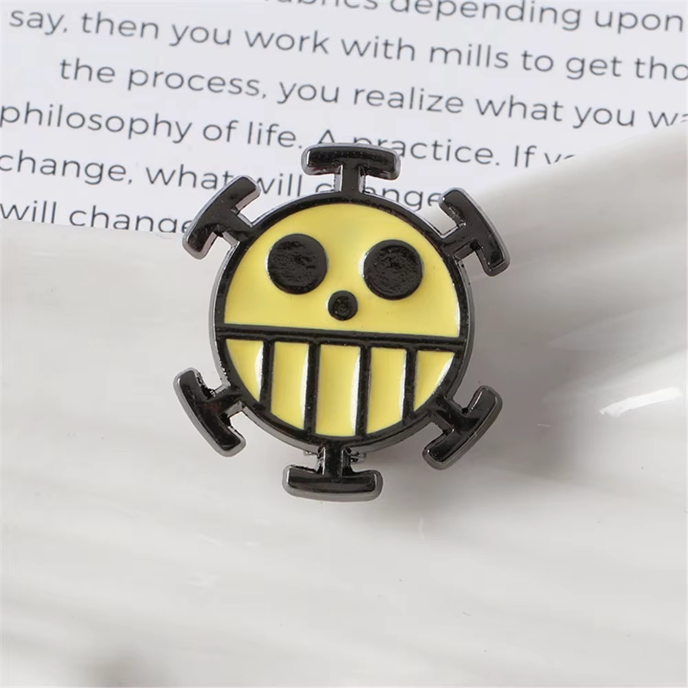 Broche de Personnalité de Dessin Animé, Danemark ge en Métal, Accessoires de Cartable pour Étudiants, Garçons et Bol, Périphérique Anime, Cadeau Luffy, 1 Pièce