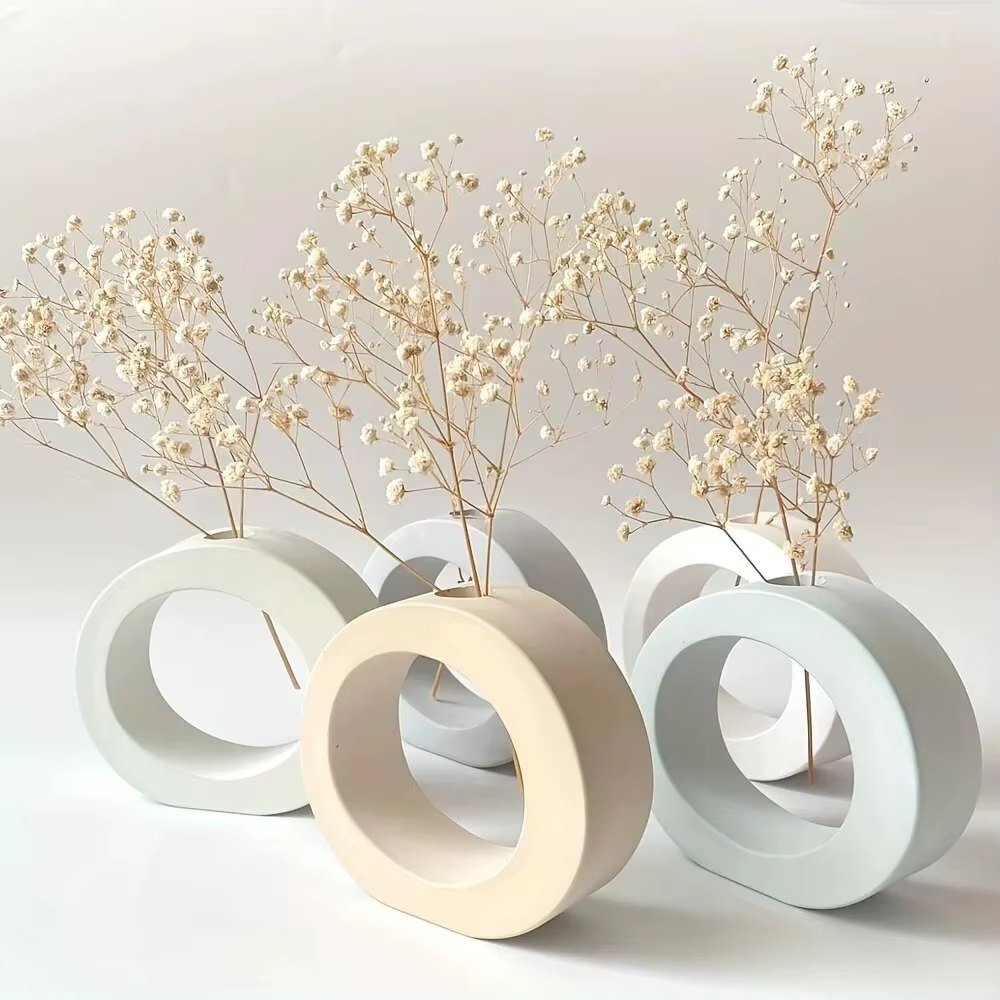 Moule en silicone pour pot de fleur arqué bricolage