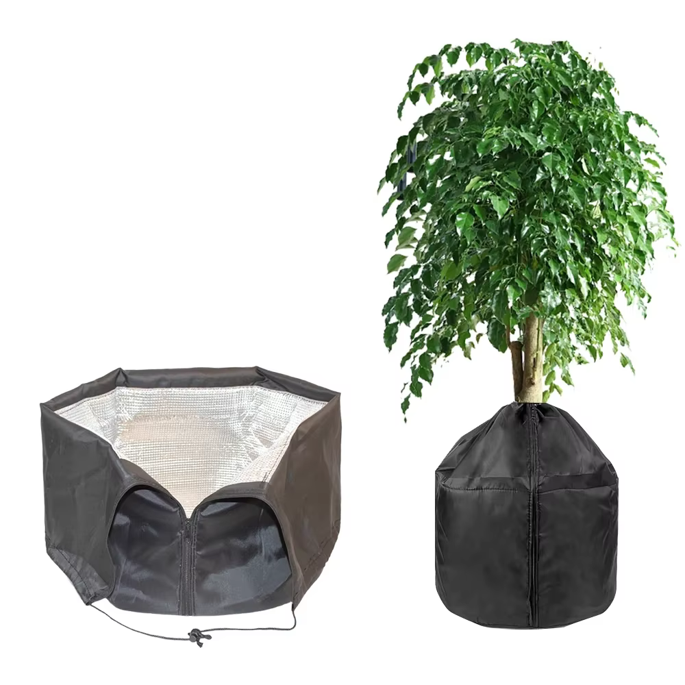 Couverture anti-gel réutilisable pour plantes