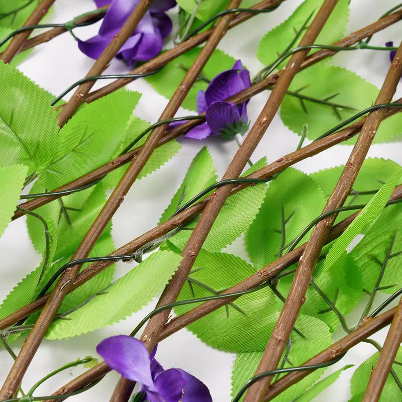 Clôture de confidentialité à feuilles artificielles