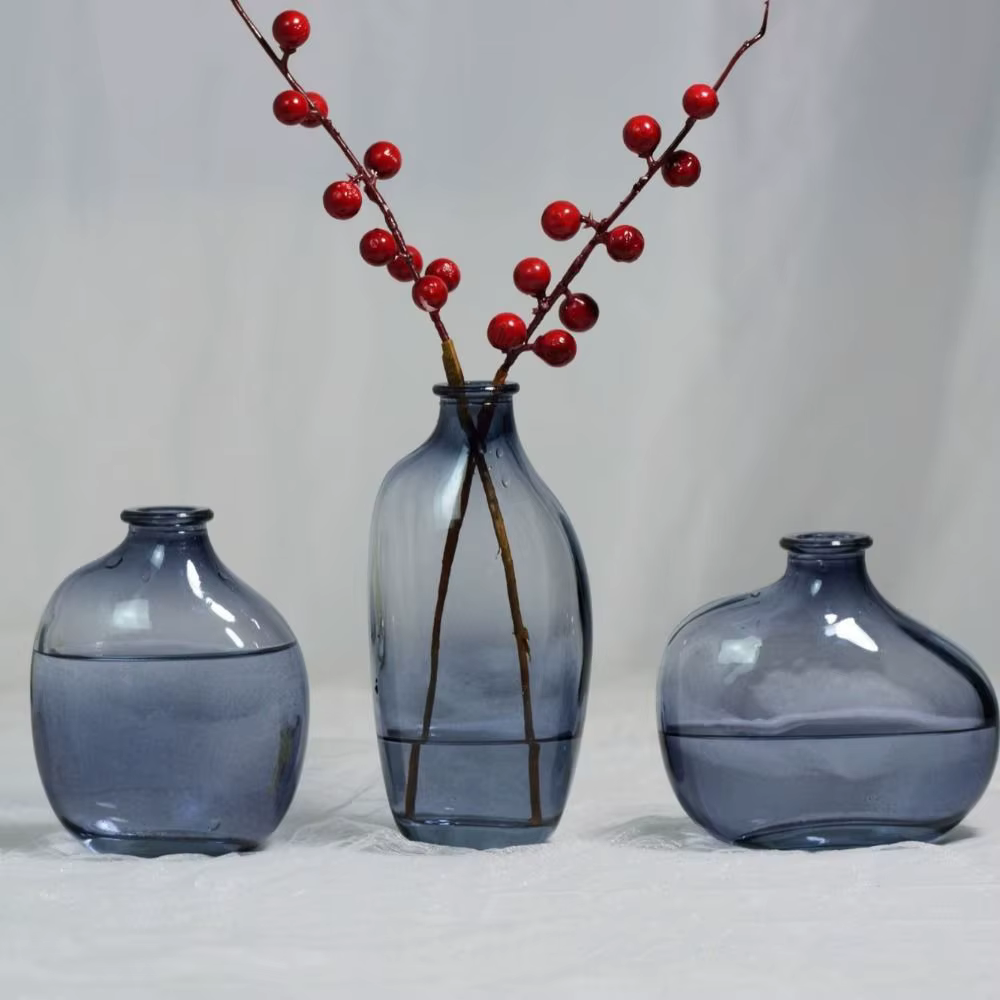 Mini vase à fleurs en verre