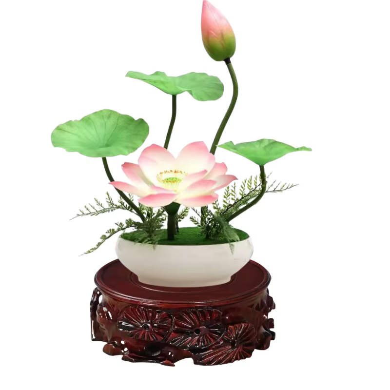 Base ronde en bois massif (8-30cm de diamètre intérieur) pour support de plantes