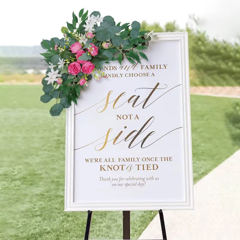 Arc de fleurs artificielles pour mariage