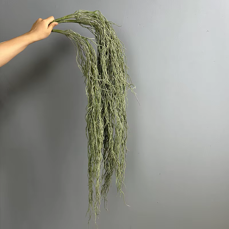 Lot de 4 plantes vertes artificielles de 95 cm en plastique