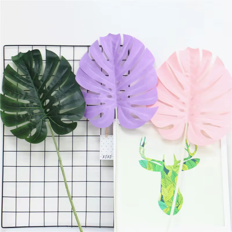 Feuilles artificielles de dos de tortue en latex