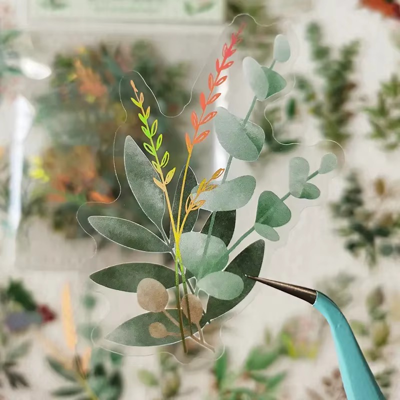 40 pièces itinérant rêves Vintage INS fleur plante autocollants décoratif bâton étiquettes journal Album fait à la main matériel de Scrapbooking