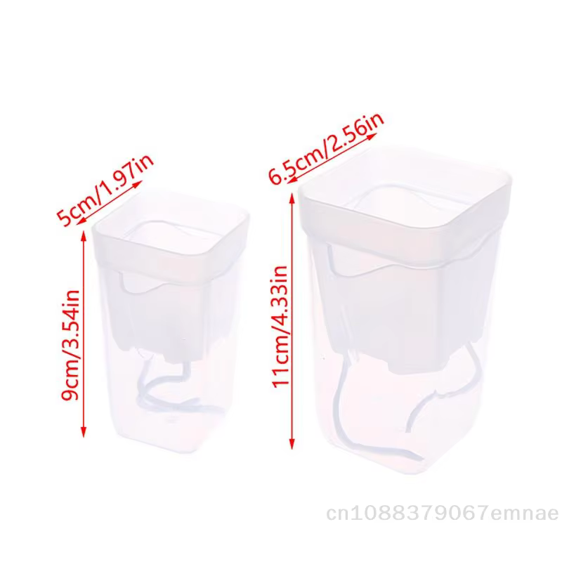 [ZYAS] 5 pots auto-arrosants à double couche avec trou de drainage et réservoir pour semis et pépinières