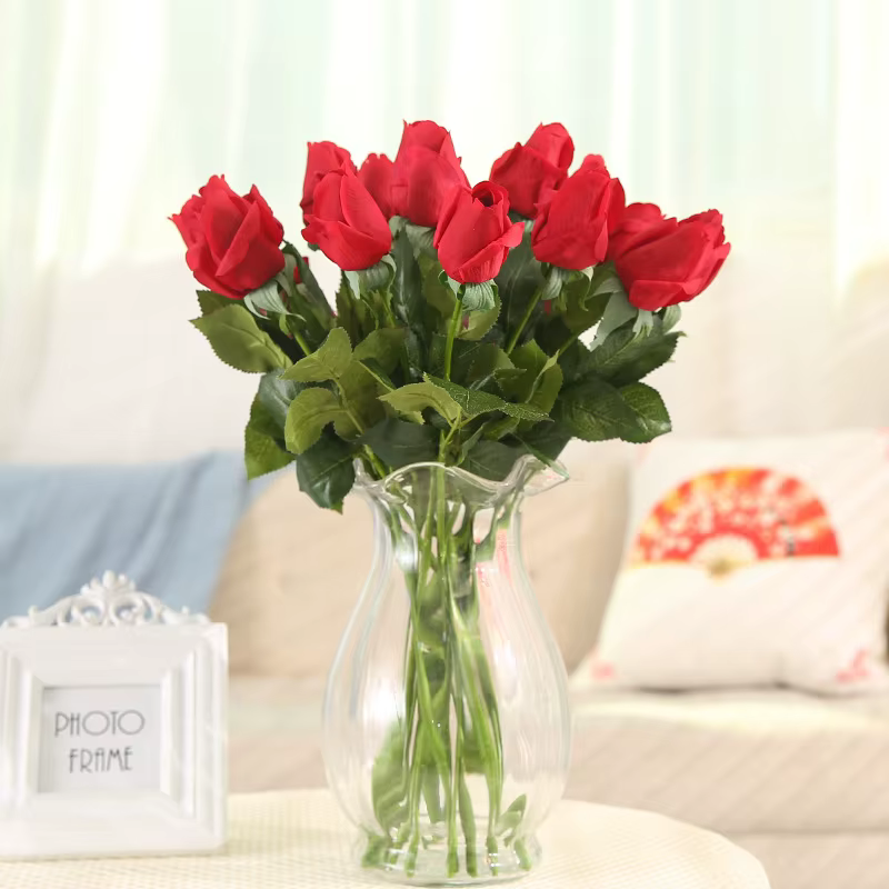 Fleur de pivoine en soie fraîche