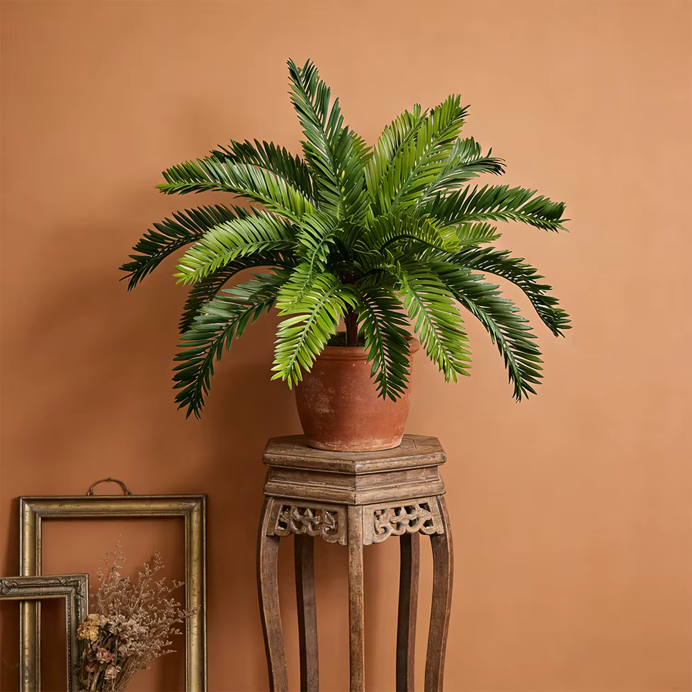 Plantes artificielles de palmier de 45 cm à 18 feuilles
