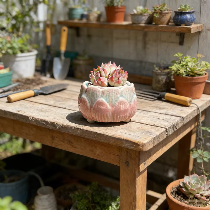 Pot à fleurs en céramique pour plantes succulentes