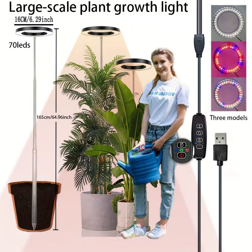 Lumière LED pour plantes à spectre complet de 6 pouces