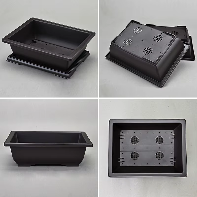 Pots à bonsaï ovales en plastique