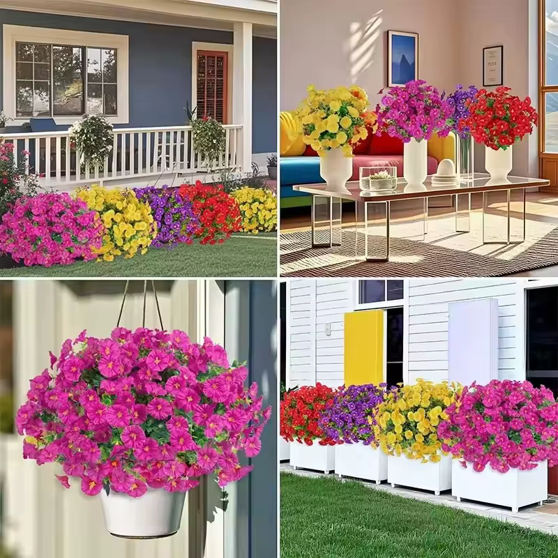 Fleurs artificielles en soie de 35 cm