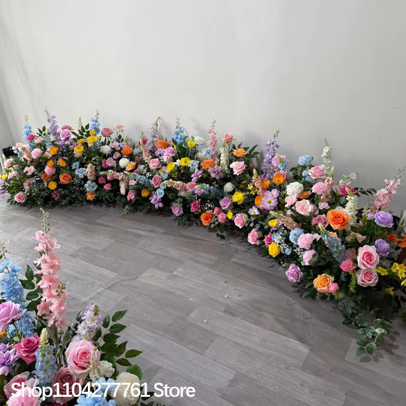 Rose pivoine plantes vertes mariage toile de fond décor plancher haute Arrangement Floral canapé coureur événement