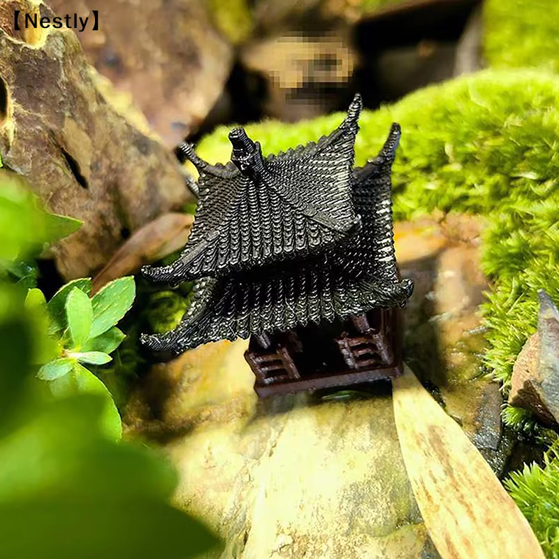 Mini statue de pagode, décoration de jardin féerique