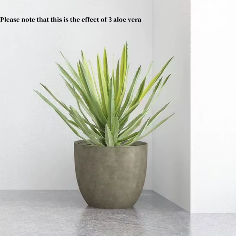 Plante artificielle en pot d'aloès et d'agave