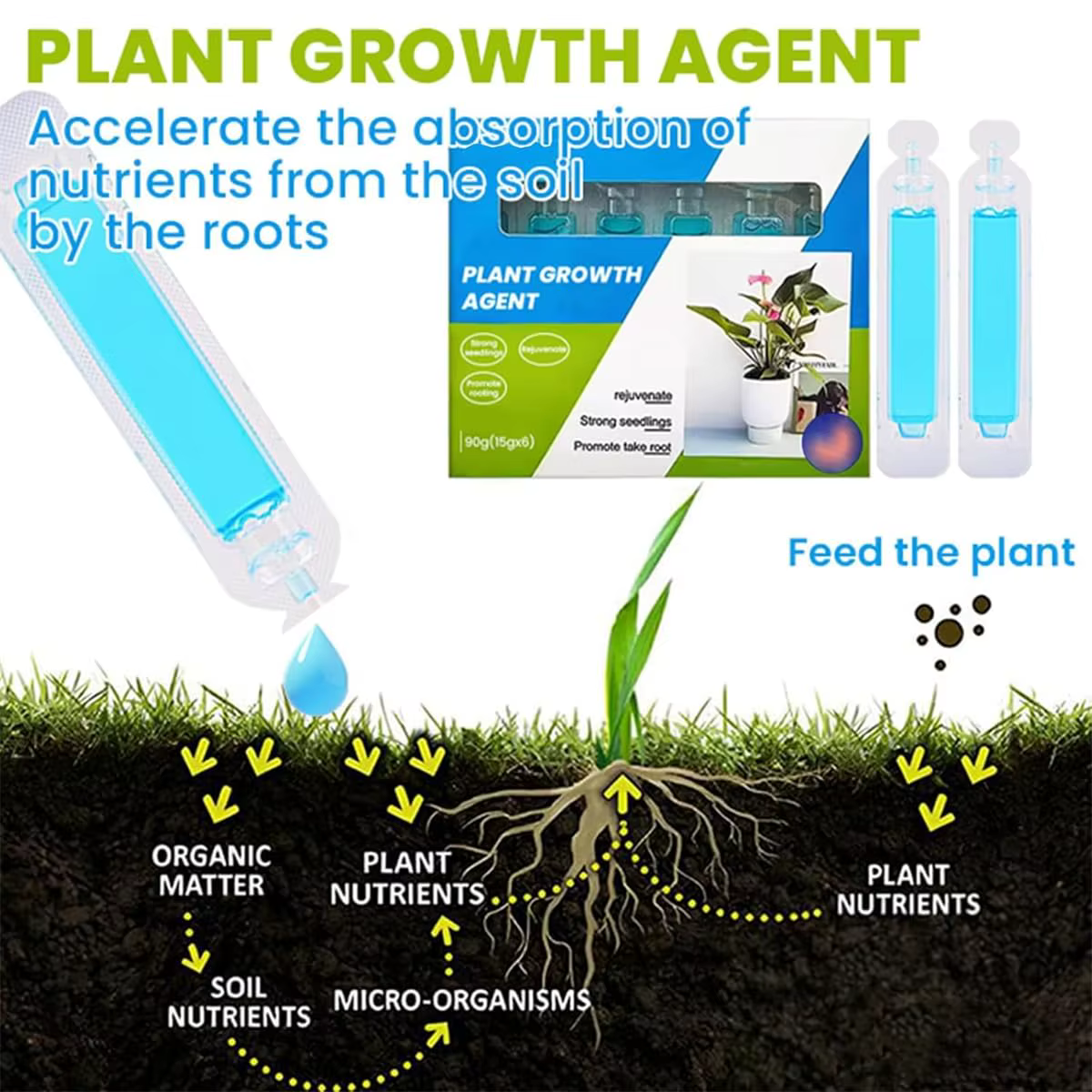 Agent liquide nutritif universel pour plantes
