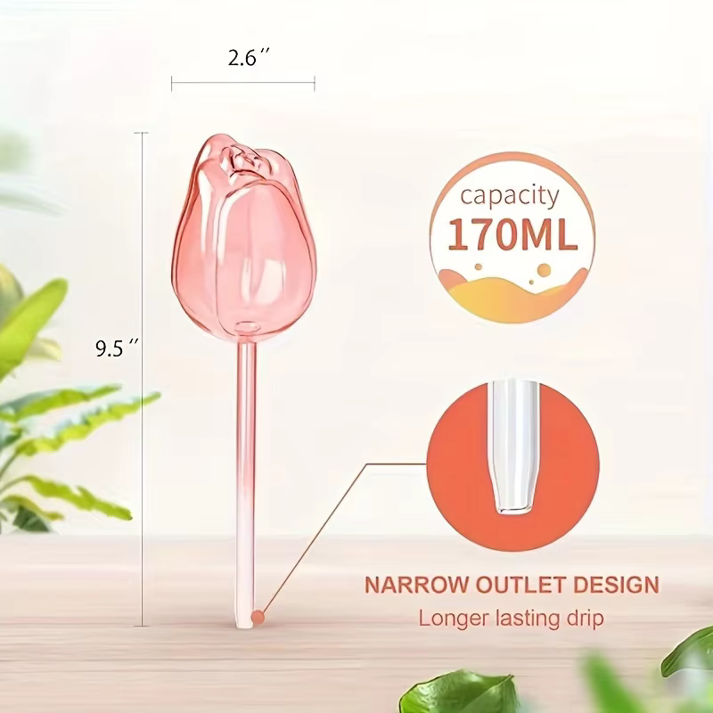 Boules d'arrosage pour plantes tulipes roses de jardin