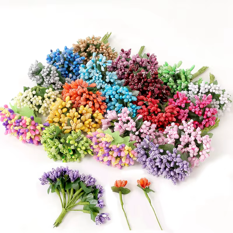 Bouquet d'étamines de fleurs artificielles