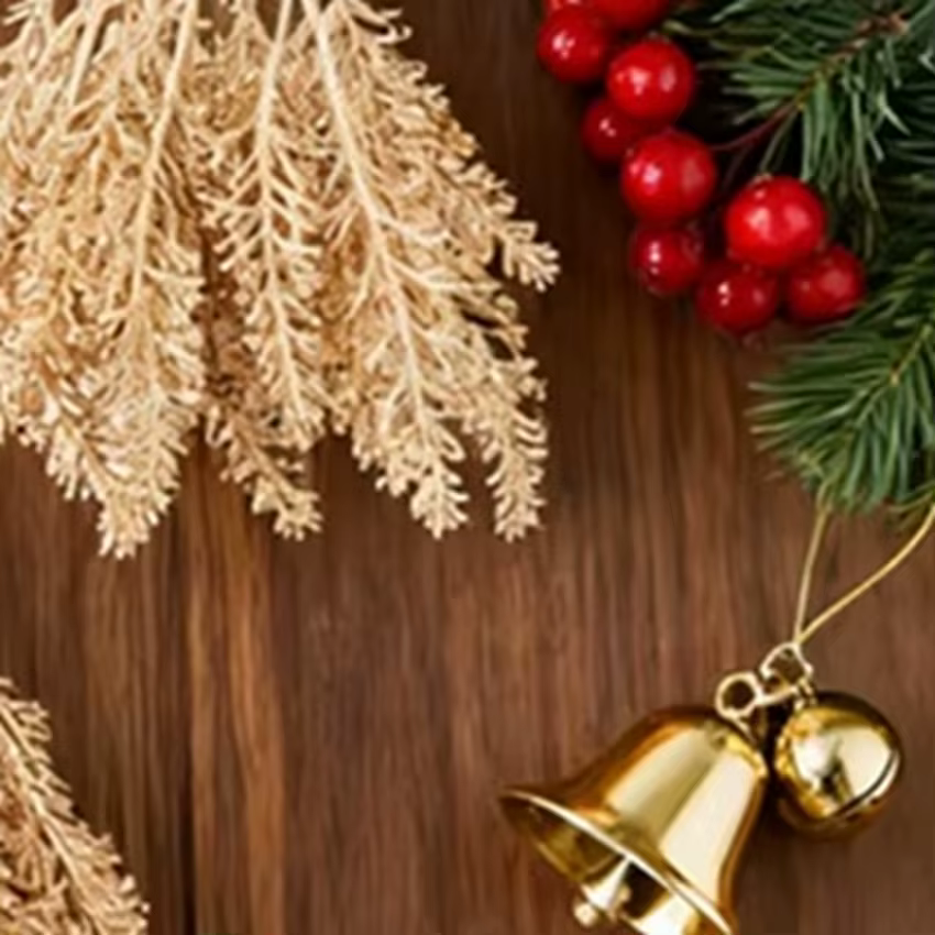 Plantes artificielles or blé oreille arbre de noël décor maison chambre arc de mariage accessoire