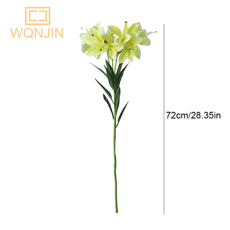 Bouquet de Lys Artificiels pour Décoration de Maison