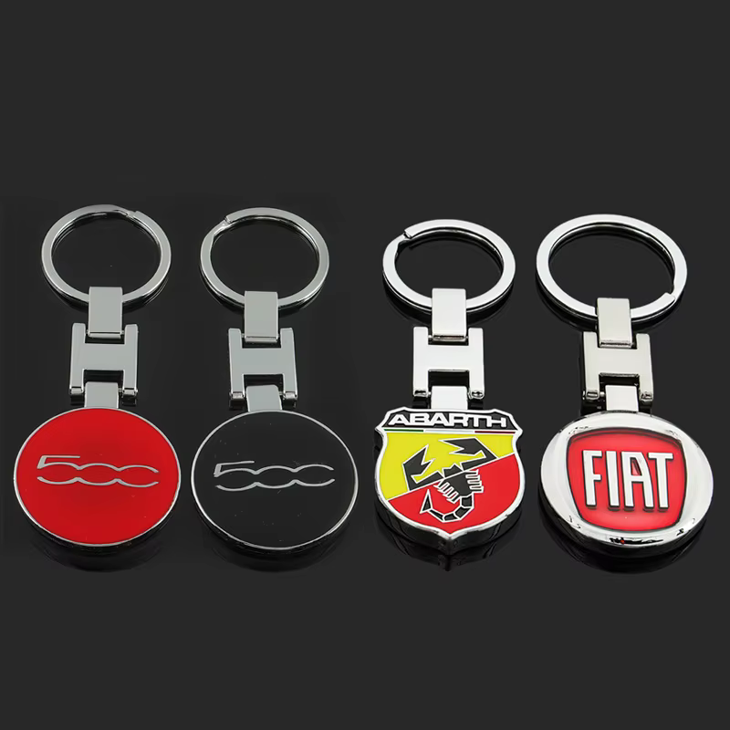 Porte-clés de voiture, emblème automatique, accessoires pour Fiat Abarth 500 Tipo FR Punto Ducato Stilo Palio Bravo Alfa Romeo