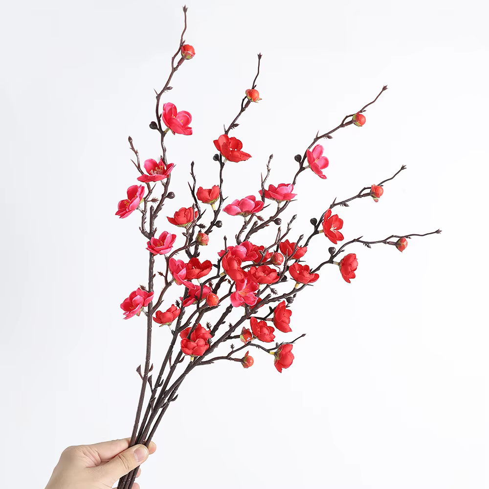 Bouquet de fleurs artificielles en fleurs de pêcher