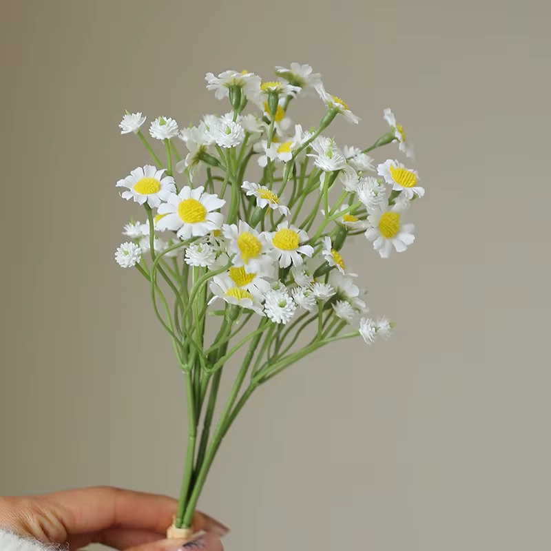 Camomille fleur artificielle table à manger européenne petite marguerite fausse