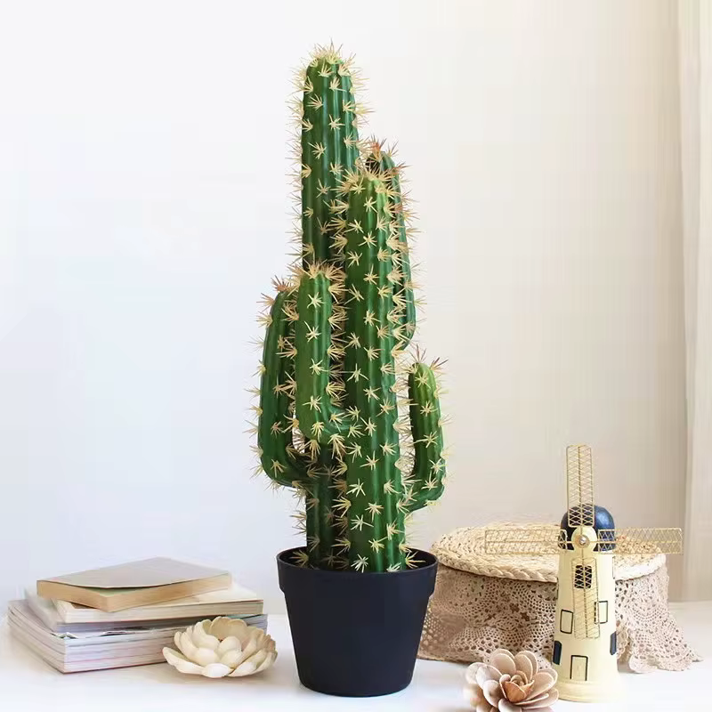 Grand Cactus artificiel fausse fleur succulentes fenêtre jardin décoration bricolage Art embellissement hôtel salon