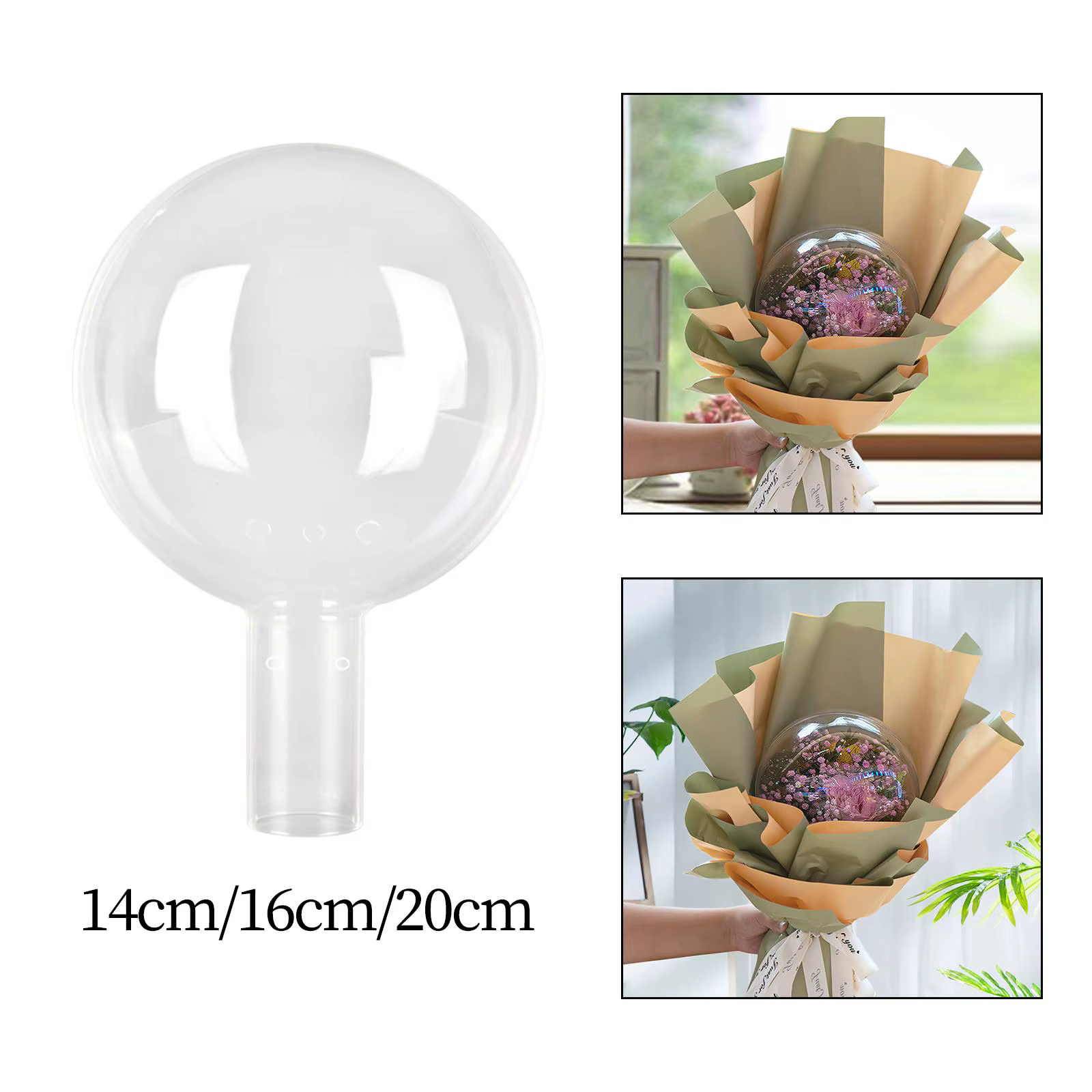 Bouquet Bobo Ball, Bouquet de Fleurs Transparentes