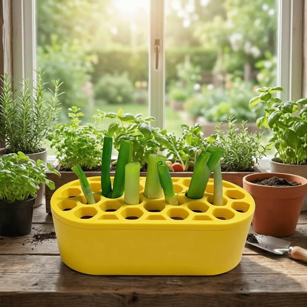 Pots de culture hydroponique multifonctionnels en plastique avec base de réservoir d'eau