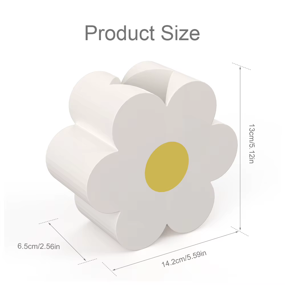 Le petit vase fleuri est durable et n'est pas facile à casser
