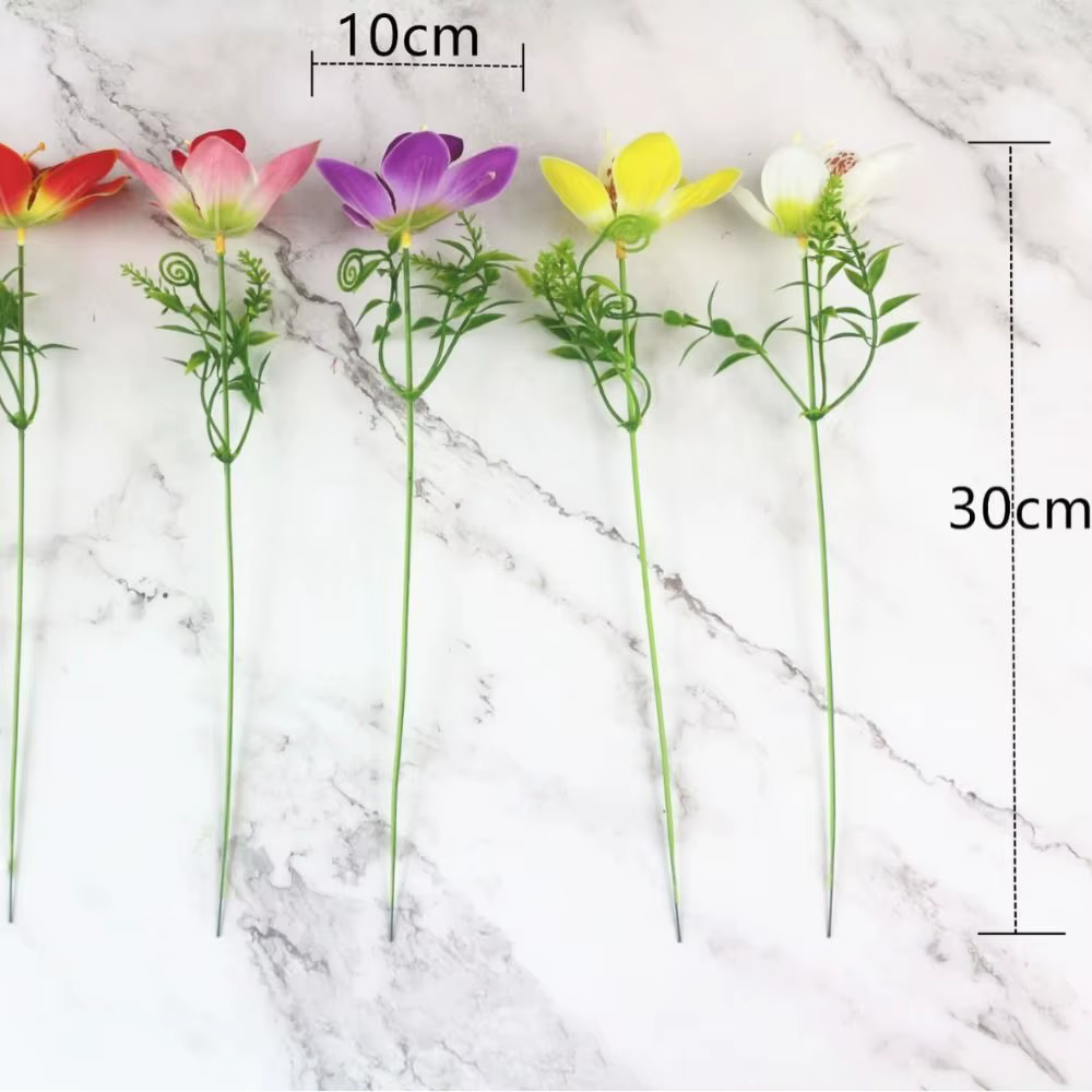 Bouquet d'orchidées en soie de haute qualité