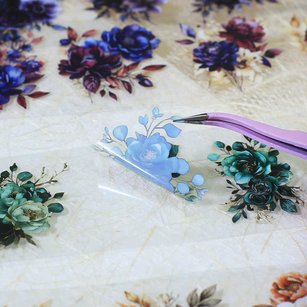 50mm * 2m ruban Floral Vintage auto-adhésif Scrapbooking matériel PET