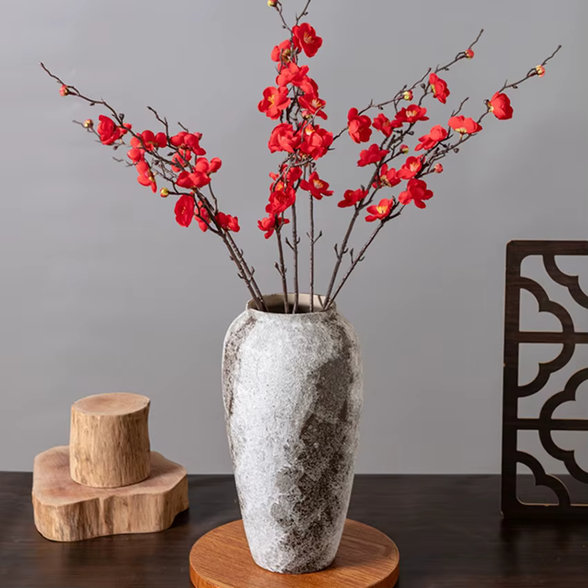 Fleurs artificielles Prune Blossom Peach Branches