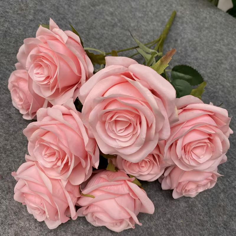 Rose artificielle fausse fleur mariage Bouquet de mariée accessoires de photographie maison jardin décoration