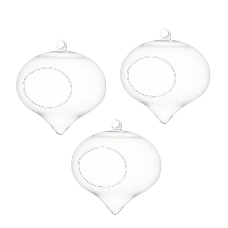 Vase à Boules de Verre de 11x9cm pour Décoration de Mariage