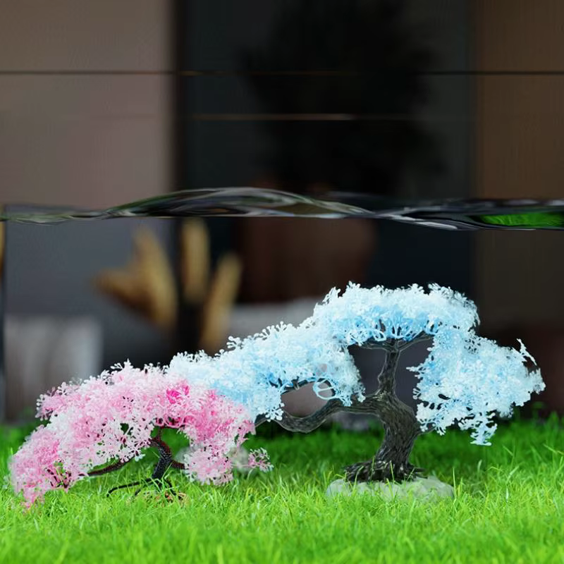 Nouveau arbre simulé décoration d'aquarium Aquarium plante en plastique Simulation artificielle plantes d'eau