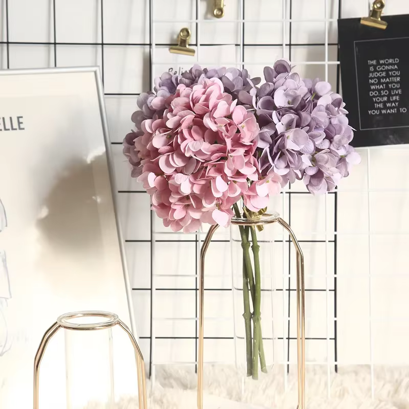 35CM Macaron hortensia artificielle Simulation fleur INS plante à vent bonsaï