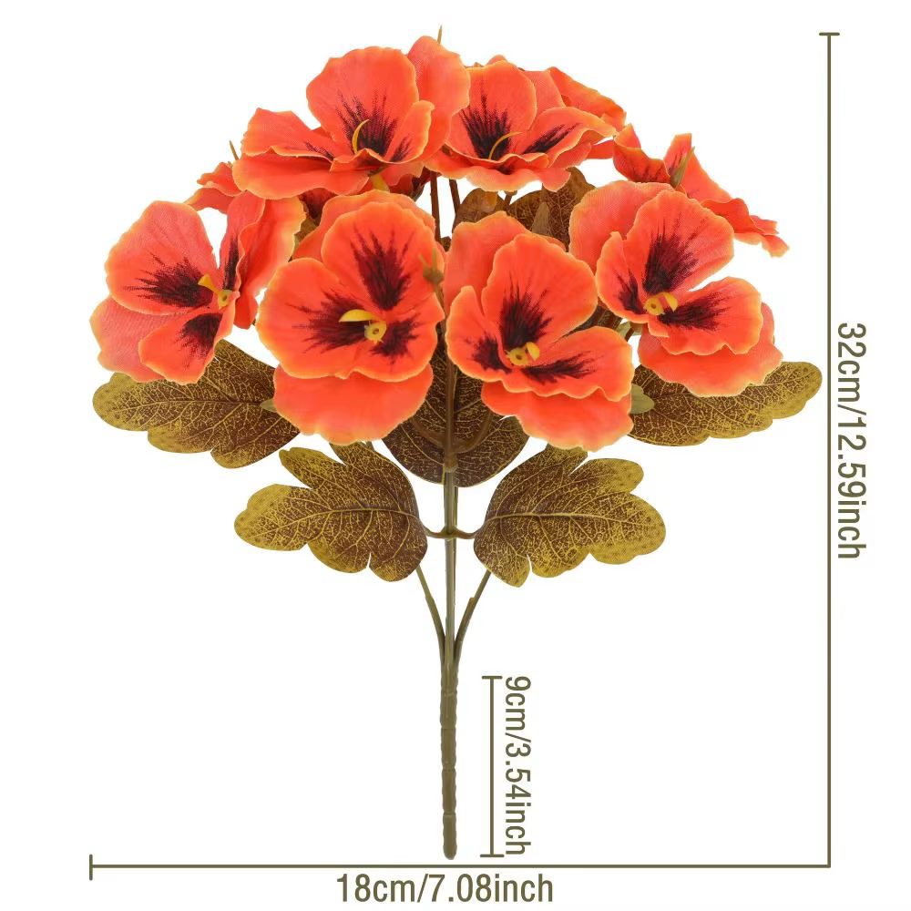 Fleurs de primula artificielles de 32 cm