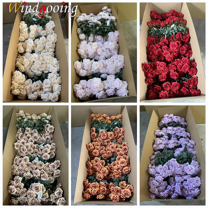 Bouquet de roses artificielles en diamant