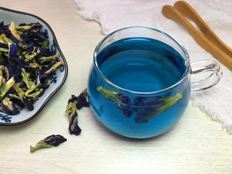 Fleur de pois papillon bleue naturelle séchée de haute qualité pour savon, bougie, matériaux de teinture expérimentale et pigments