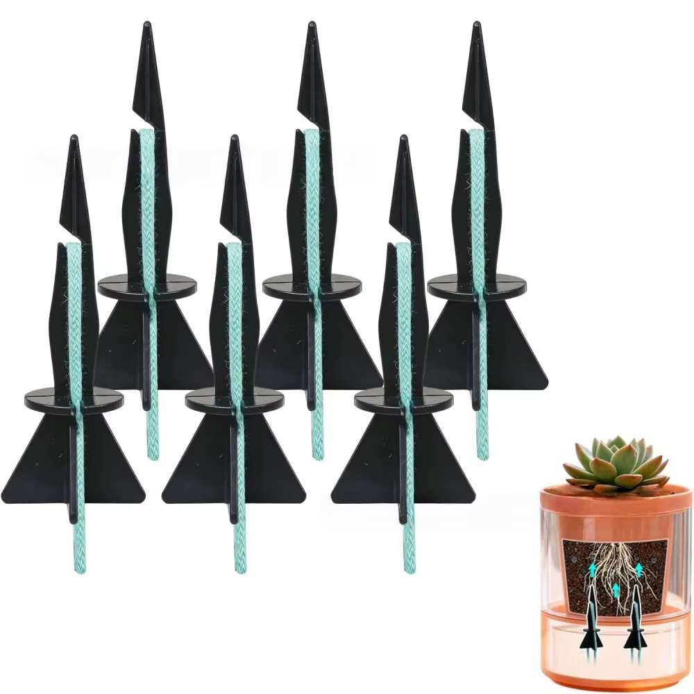 Dispositif d'arrosage DIY pour plantes – Sans repiquage requis – Mèche absorbante automatique pour l'insertion