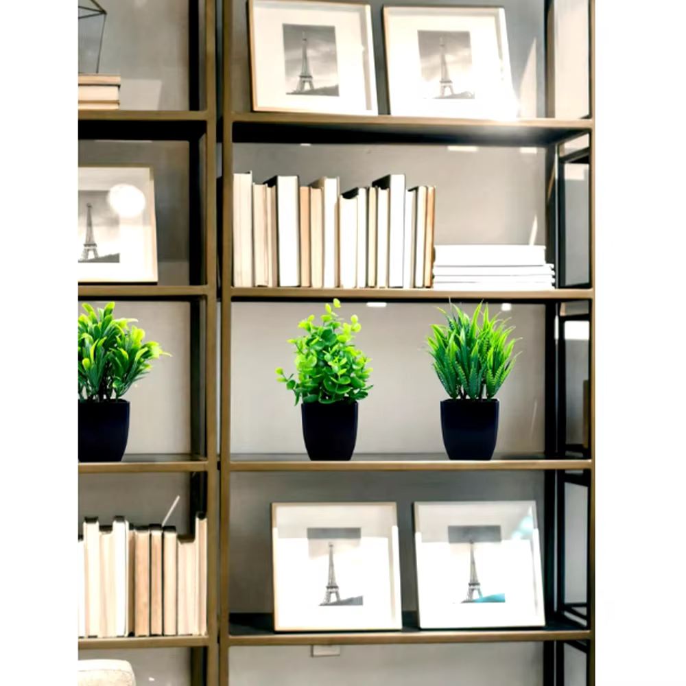 Pot noir de fausse plante