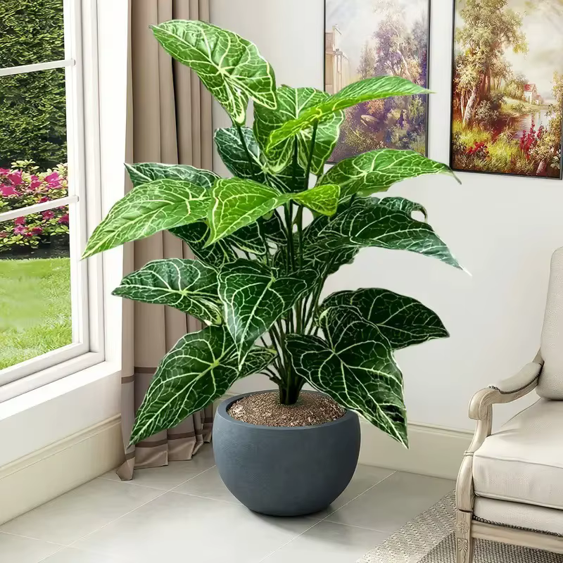 Plante artificielle Alocasia Odora à 18 têtes